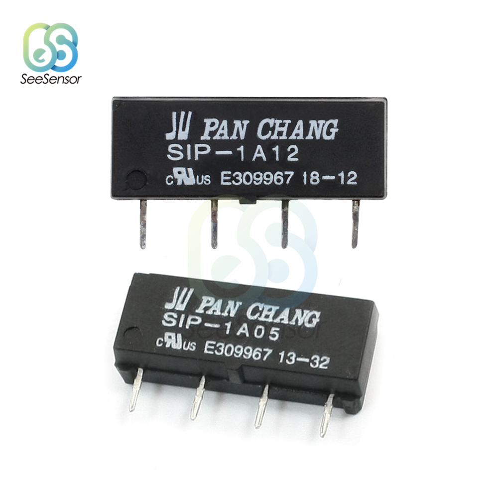 10PCS 12V Relay SIP-1A12 Reed Switch Relay 4PIN for PAN CHANG Relay NEW