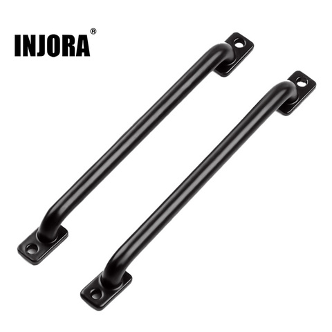INJORA 2PCS 75mm/133mm Length Metal Body Shell Handrail for 1/10 RC Crawler Traxxas TRX-4 TRX4 Axial SCX10 90046 D90 D110 ► Photo 1/6