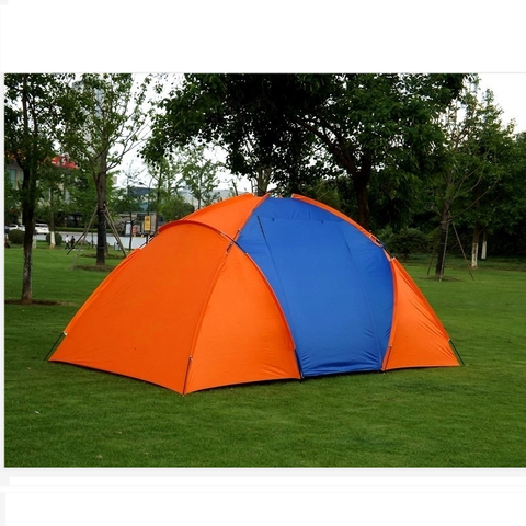 3-4/5-8 Person Big Camping Tent Dual Layer Waterproof Pop Up Open Outdoor Tent Anti UV Tourist Hiking Beach Travel Camping Tent ► Photo 1/6