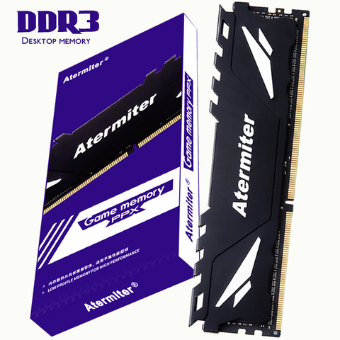 Atermiter PC Memory RAM Memoria Module Computer Desktop DDR3 2GB 4GB 8GB PC3 1333MHZ 1600MHZ 1866MHZ 10600 12800 2G 4G 8G RAM ► Photo 1/6