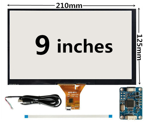 9 inch 210mm*125mm Raspberry Pi High compatibility universal navigation Capacitive Touch Digitizer Touch screen panel Glass ► Photo 1/4