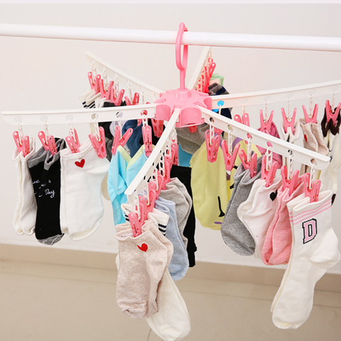 Multifunctional Baby Hangers Clothes Hangers for Clothes Windproof  Underwear Drying Rack Children's Socks Drying Tray XNC - Price history &  Review, AliExpress Seller - urban life Store