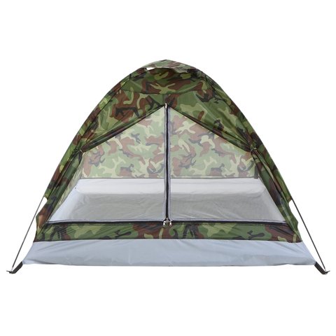 TOMSHOO 1/2 Person Camping Tent Beach Tent Single Layer Tent Portable Camouflage Polyester PU1000mm Camping Hiking Outdoor Tent ► Photo 1/1