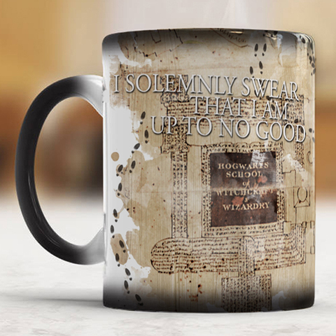 Marauder's Map Mischief Managed 11oz Color Changing Coffee Mugs ► Photo 1/1