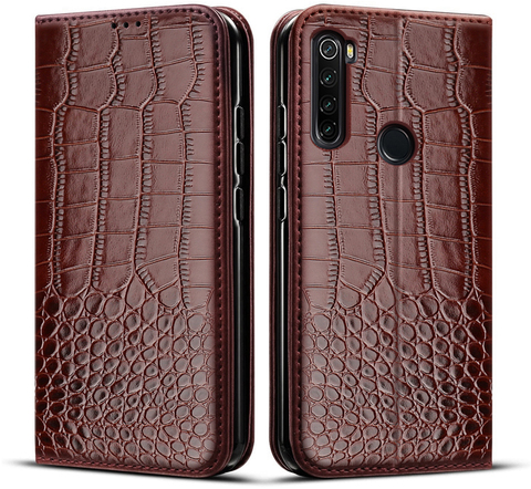 Case For Xiaomi Redmi Note 8T Case flip leather Funda For Redmi Note8T Note 8t Case Cover Crocodile texture leather ► Photo 1/5