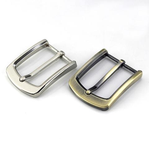 1pcs 35mm Metal Plating Belt Buckle Men End Bar Heel Bar Single Pin Belt Half Buckle Leather Craft Belt Strap for 32-34mm Belt ► Photo 1/6