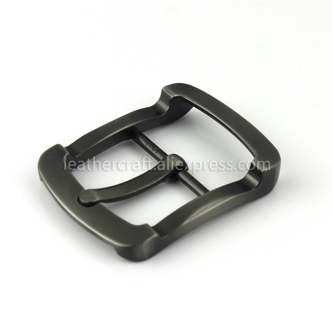1pcs Metal Brushed Belt Buckle Men Center Bar Single Pin Buckle Fit for 37-39mm Belt Leather Craft Accessory ► Photo 1/6