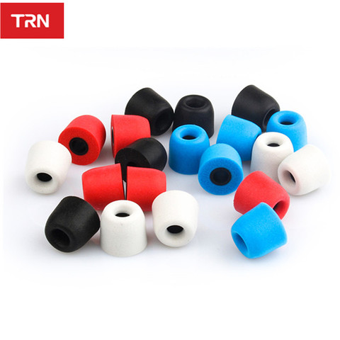 TRN earphone memory cotton earmuffs Chronic rebound earplugs PU sponge Memory sponge earphone earmuff 1Pairs (2pcs)  v80 v20 v30 ► Photo 1/6