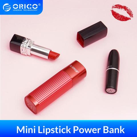 ORICO 3200mAh Mini Portable Woman Lipstick Mobile Power Bank External Mobile Battery For The Phone USB Type C Charger Powerbank ► Photo 1/6