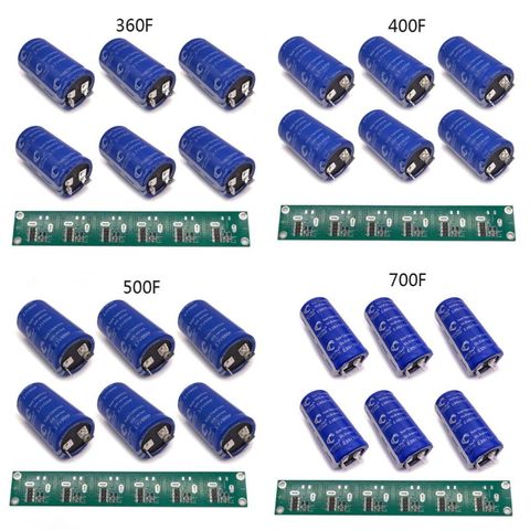 6PCS 2.85V 700F  Super Farad Capacitor Low ESR Super Capacitor Balancing Protection Board for Car Solderless Flat Feet ► Photo 1/6