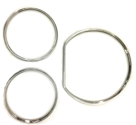 Chrome Styling Dashboard Gauge Ring Set for Mercedes Benz W210 00-02 / W202 00-02 ► Photo 1/4