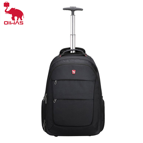 OIWAS Men's Trolley Backpack Business Travel Bag With Wheels Large Capacity Duffle Bag Laptop Luggage Backpacks For Women Teens ► Photo 1/6