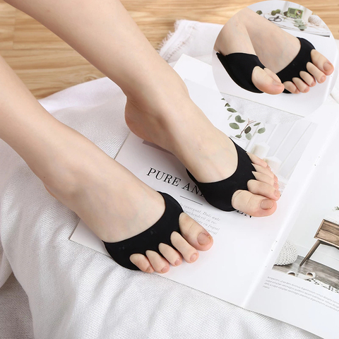 2Pcs Five Toes Forefoot Pads for Women High Heels Half Insoles Calluses Corns Foot Pain Care Absorbs Shock Socks Toe Pad Inserts ► Photo 1/6
