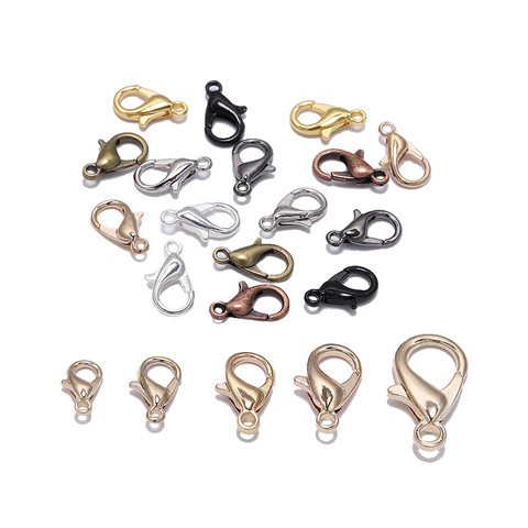 50pcs/lot  Jewelry Findings Alloy  Lobster Clasp Hooks For Jewelry Making Necklace bracelet Chain DIY Supplies Accessories ► Photo 1/6
