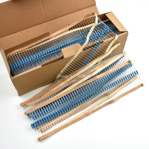 50PCS 1/2W Metal film resistor 1R~2.2M 100R 220R 330R 1K 1.5K 2.2K 4.7K 10K 22K 47K 100K 100 220 330 2K2 3K3 4K7 ohm resistance ► Photo 1/1