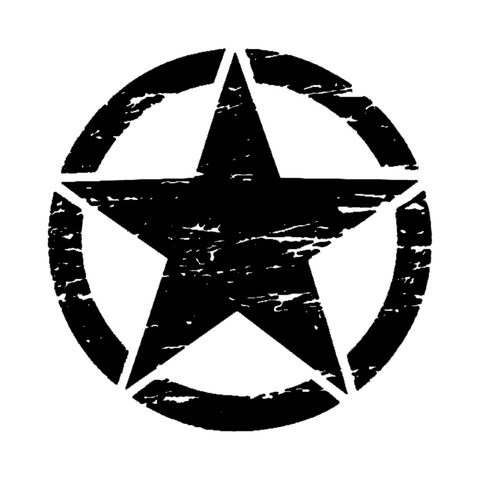 50cm Big Stickers on Cars Army Star Distressed Decal for Jeep Sticker Large Vinyl Military Hood Graphic Body Fits Most Vehicles ► Photo 1/6