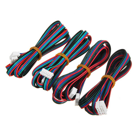4pcs 100cm/200/300cm 4pin to 6pin XH2.54 3D Printer NEMA 17 Stepper Motor Cable DuPont line For 42 Stepper Motor ► Photo 1/5