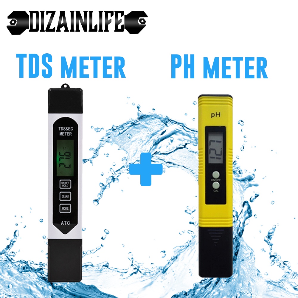 Digital LCD PH Meter TDS EC Water Purity PPM Filter Hydroponic Pool Tester 