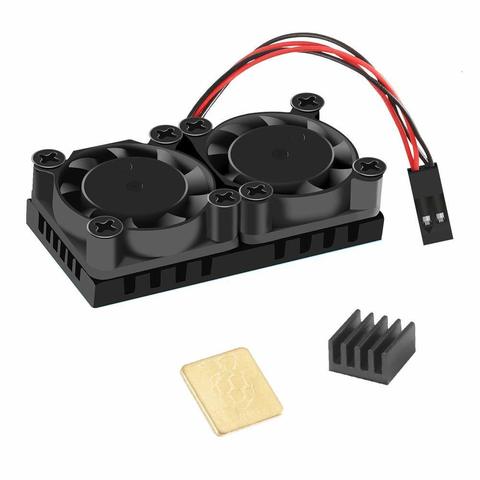 Raspberry Pi 4 Model B Dual Fan with Heat Sink Ultimate Double Cooling Fans Cooler Optional for Raspberry Pi 4B/3B+ ► Photo 1/6