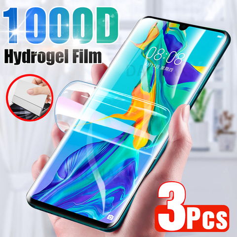 3Pcs Screen Protector For Huawei P30 Pro P20 Lite P40 P10 Full Cover Hydrogel Film For Huawei Mate 10 20 30 Pro Honor 9 20 lite ► Photo 1/6