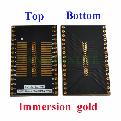 SOP32 to DIP32 IC Adapter DIP2.54mm to DIP1.27mm socket test experiment board pcb ► Photo 1/2