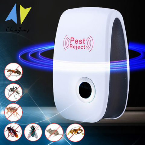 ChanFong Ultrasonic Pest Repeller Rodent Control Indoor Cockroach Anti Mosquito Insect Killer Pest Repeller Electronic Repellent ► Photo 1/6