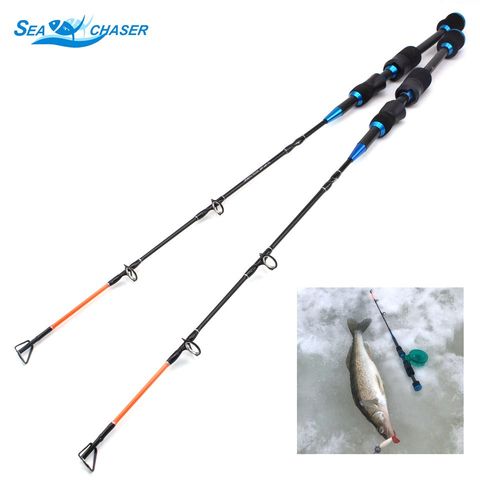 winter On ice fishing rod 65cm 75g Superhard Shrimp Ice Fishing Rod Portable Winter Spinning Casting 2 Sections Fish Pole ► Photo 1/6