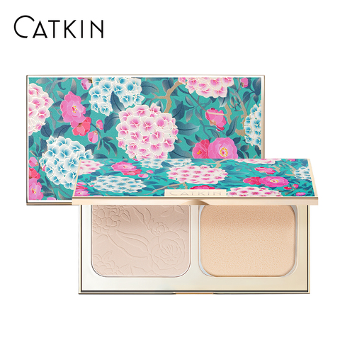 CATKIN Makeup Face Pressed Powder Foundation Compact Matte Conceal Pores Silky Smooth Creamy Texture ► Photo 1/3