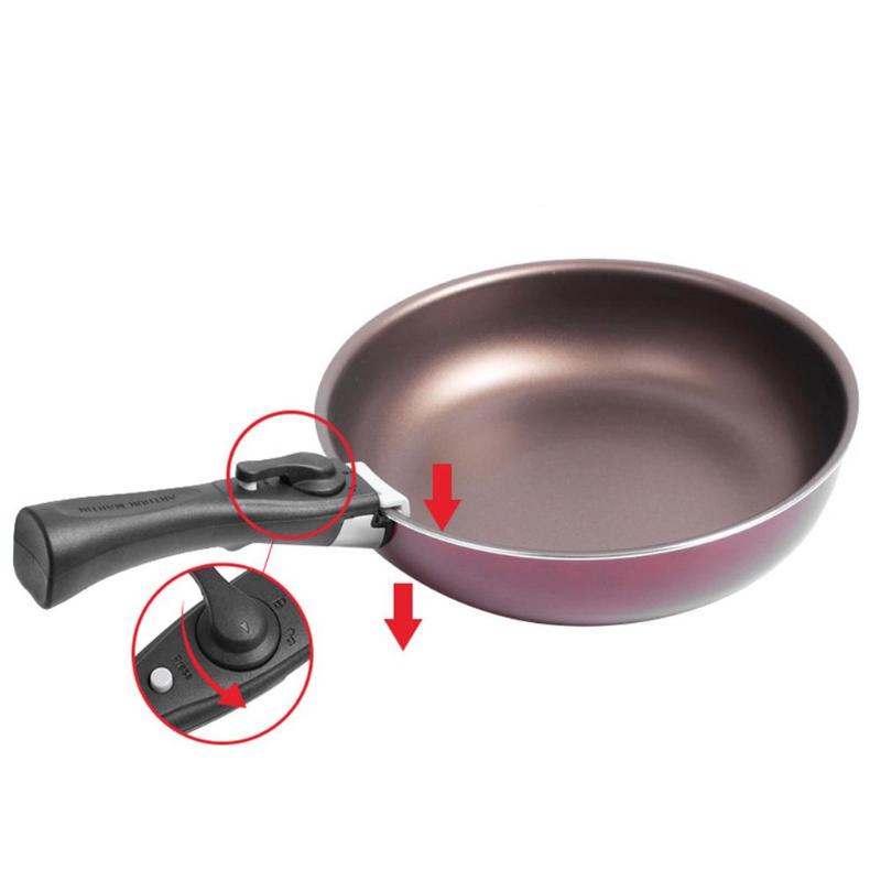 Removable Handle Black, Detachable Handle, Clip Handle, Universal  Detachable Handle, Replacement Handle, Pot Woks Frying Pan Stockpot  Handle,Anti