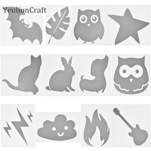 Chzimade 10Pcs/lot Cloud Fire Heat-transfer Reflective Tape Hot Stamping Foil Sticker Vinyl Film DIY Iron On Fabric Clothing ► Photo 1/6