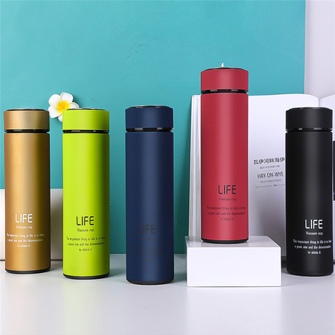 500ML Home Thermos Tea Vacuum Flask With Filter Stainless Steel Coffee Cup