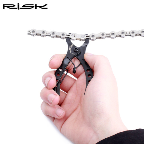 RISK Cycling Chain Clamp Magic Buckle Bicycle Tool Kit Mini Bike Chain Quick Link Tool with Hook up Multi Link Plier MTB Road ► Photo 1/6