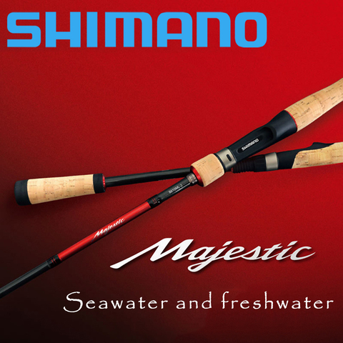 SHIMANO Fishing Rod Majestic Spinning/Casting Fishing Rod  F/R Power 1.93M 2.08M 2.29M Aluminum Carbon Fishing Stick ► Photo 1/4