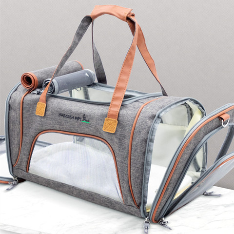 Dog Bag Breathable Dog Carrier Large Capacity Cat Carrying Bag Portable Foldable Travel Pet Carrier 5 Color ► Photo 1/6