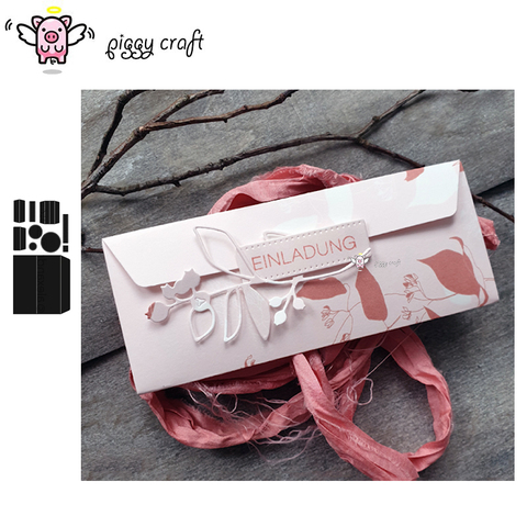 Piggy Craft metal cutting dies cut die mold Envelope Card Pack Scrapbook paper craft knife mould blade punch stencils dies ► Photo 1/6