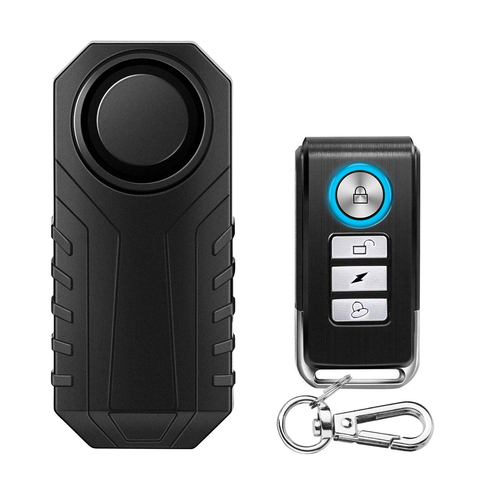 Anchtek Waterproof Motorcycle Bike Anti-Theft Alarm Wireless Remote Control Bicycle Security Alarm 113dB Electric Car Alarm ► Photo 1/6