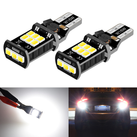 2x T15 W16W LED No Error Car Backup Reverse Light Bulb for BMW E60 E90 Ford Fusion Focus 2 3 Audi A3 A4 B6 B8 VW Passat B7 Lamp ► Photo 1/6
