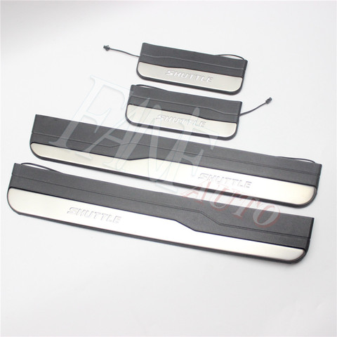 Stainless Steel Led Door Sill Scuff Plate Guard Sills Protector Trim For Honda Shuttle 2014-2022 ► Photo 1/6