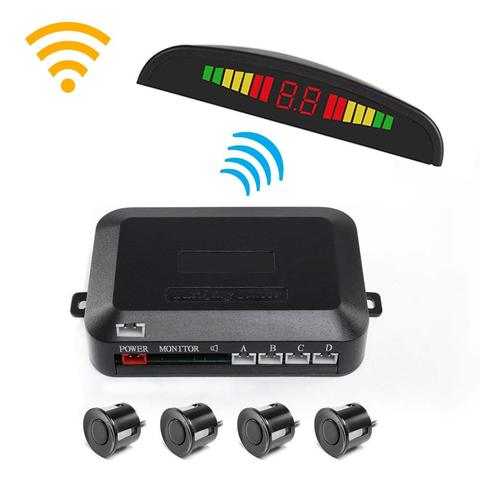 wireless Car Auto Parktronic Parking Sensor System With 4 Sensors Reversing Car Parking Radar Monitor Detector LED Display ► Photo 1/6