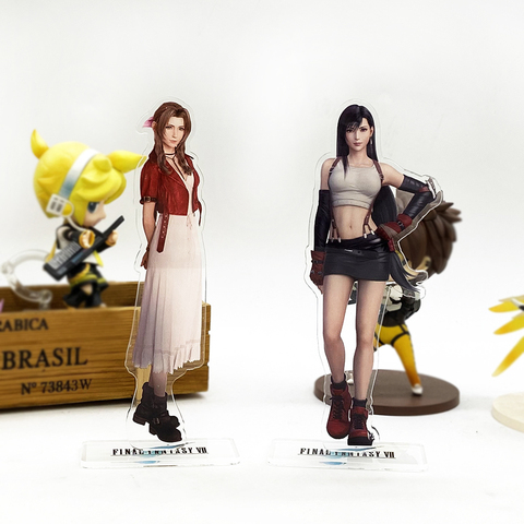 F Fantasy FF7 VII 7 Tifa Lockhart Aerith Gainsborough REMAKE HM acrylic stand figure model plate holder cake topper anime Japan ► Photo 1/5