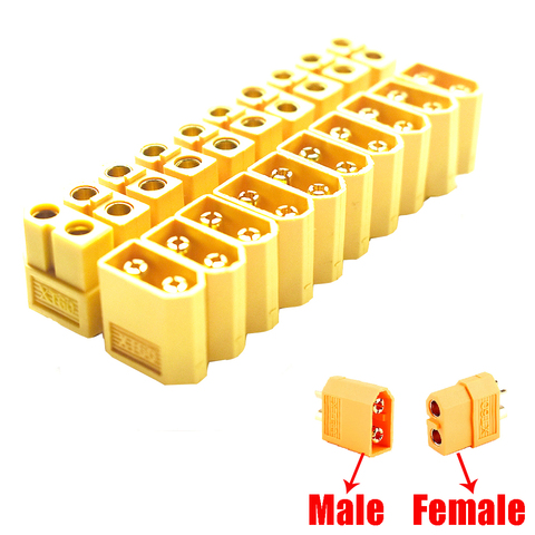 Wholesale 10PCS  XT60 XT-60 XT30  T Plug Male Female Bullet Connectors Plugs For RC Lipo Battery Quadcopter Multicopter ► Photo 1/6