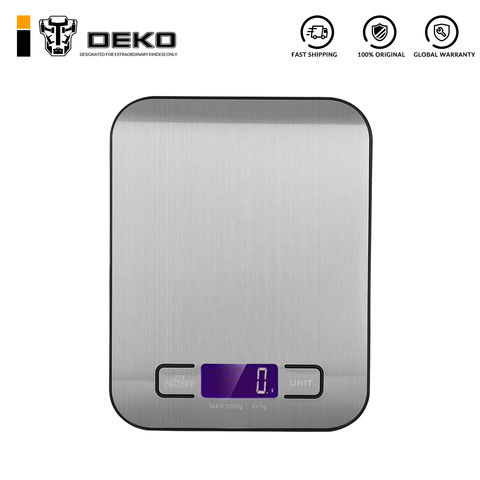 DEKO WS094 Digital Kitchen Scales Cooking Measure Tools Electronic Jewelry Weight Scale Stainless Steel Electronic Weight LCD ► Photo 1/4