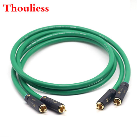 Thouliess HIFI 2RCA Cable Audio Interconnect Cable 2328 Gold Plated 2RCA Cable High Quality 7N OFC RCA Male to Male Audio Cable ► Photo 1/1