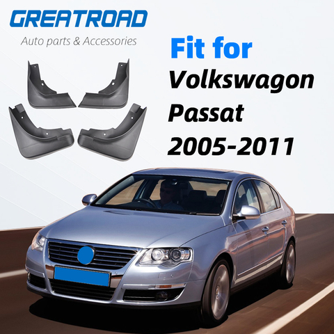 For VW Passat B6 3C 2005-2011 Sedan Mudflaps Splash Guards Mud Flap Mudguards Fender 2006 2007 2008 2009 2010 Set Mud Flaps ► Photo 1/6