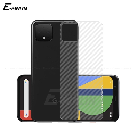 Soft Back Cover Screen Protector For Google Pixel 4 2 3 3a XL 4XL 3XL 2XL 3aXL 3D Carbon Fiber Sticker Protective Film Not Glass ► Photo 1/6