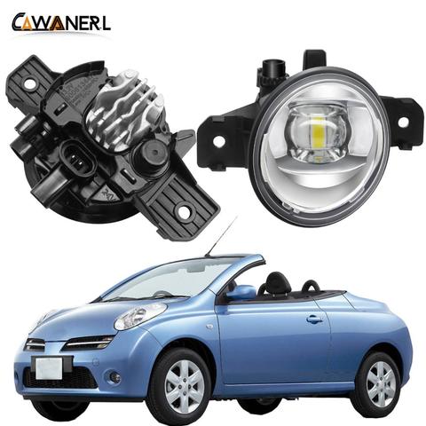 Fog Light Assembly Car Right + Left LED Lens Fog Lamp DRL 30W H11 12V For Nissan March Micra C+C (K12) Convertible 2005-2015 ► Photo 1/6