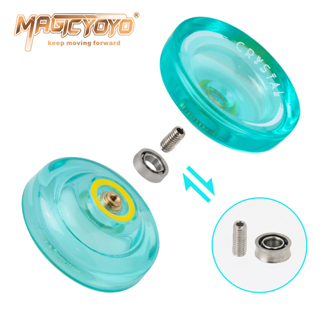 Magicyoyo New Arrival Responsive Crystal YoYo K2P, Plastic Yo Yo for Kids Beginner Replacement Unresponsive Bearing for Advancer ► Photo 1/3