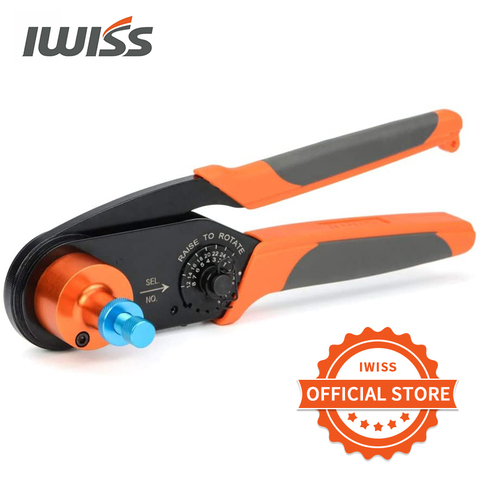 IWISS HDT-48-00 mini Crimping Tool crimper plier 12-26AWG for Size 14,16,20 Solid Contact Work with Deutsch Connectors ► Photo 1/6