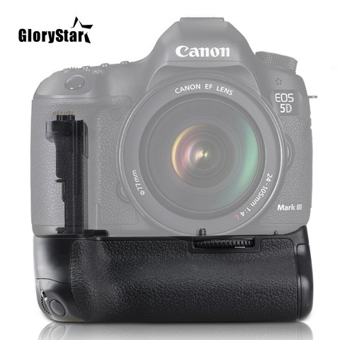 GloryStar Camera Vertical Battery Grip Holder For Canon EOS DSLR 5D Mark III 5DIII 5D3 Camera Handle Replace BG-E11 5DS R LP-E6 ► Photo 1/6