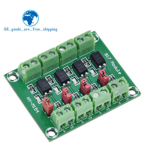 PC817 4 Channel Optocoupler Isolation Board Voltage Converter Adapter Module
